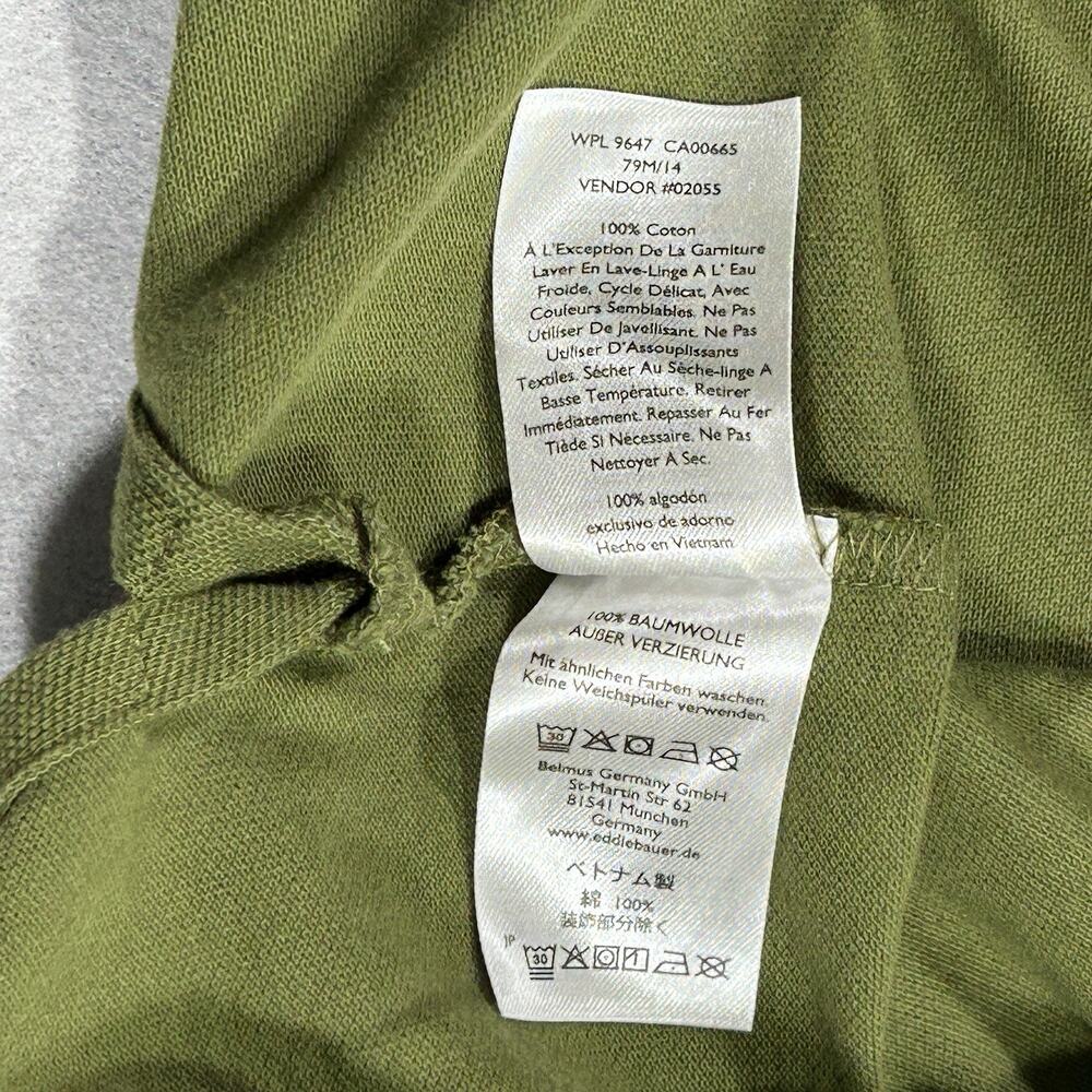 Eddie Baurer Men T2XL Short Sleeve 100% Cotton Olive Army Green Polo Golf Shirt - Picture 10 of 10
